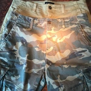 American Eagle Mens' Extreme Flex Cargo Short TWO PAIRS ONE PRICE 35 Waist